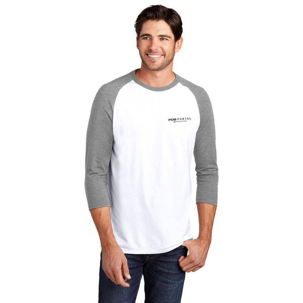 POS Portal Men's Fit District 3/4 Sleeve Raglan