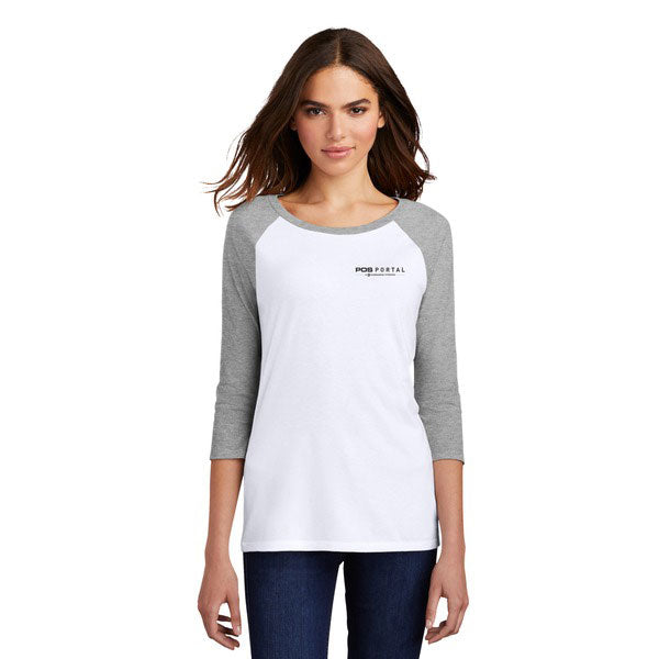 POS Portal Women's Fit District 3/4 Sleeve Raglan